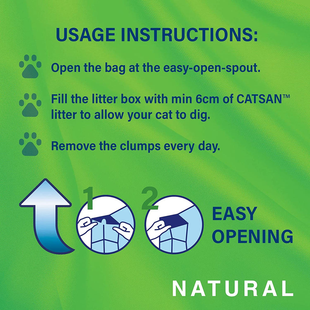 Catsan Natural Biodegradable Clumping Cat Litter 20l