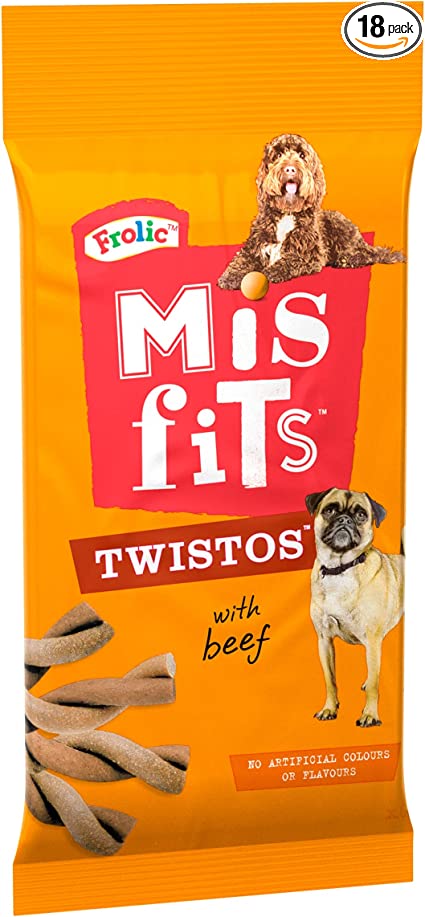 Misfits Twistos Treats for Dogs - Beef - 105g