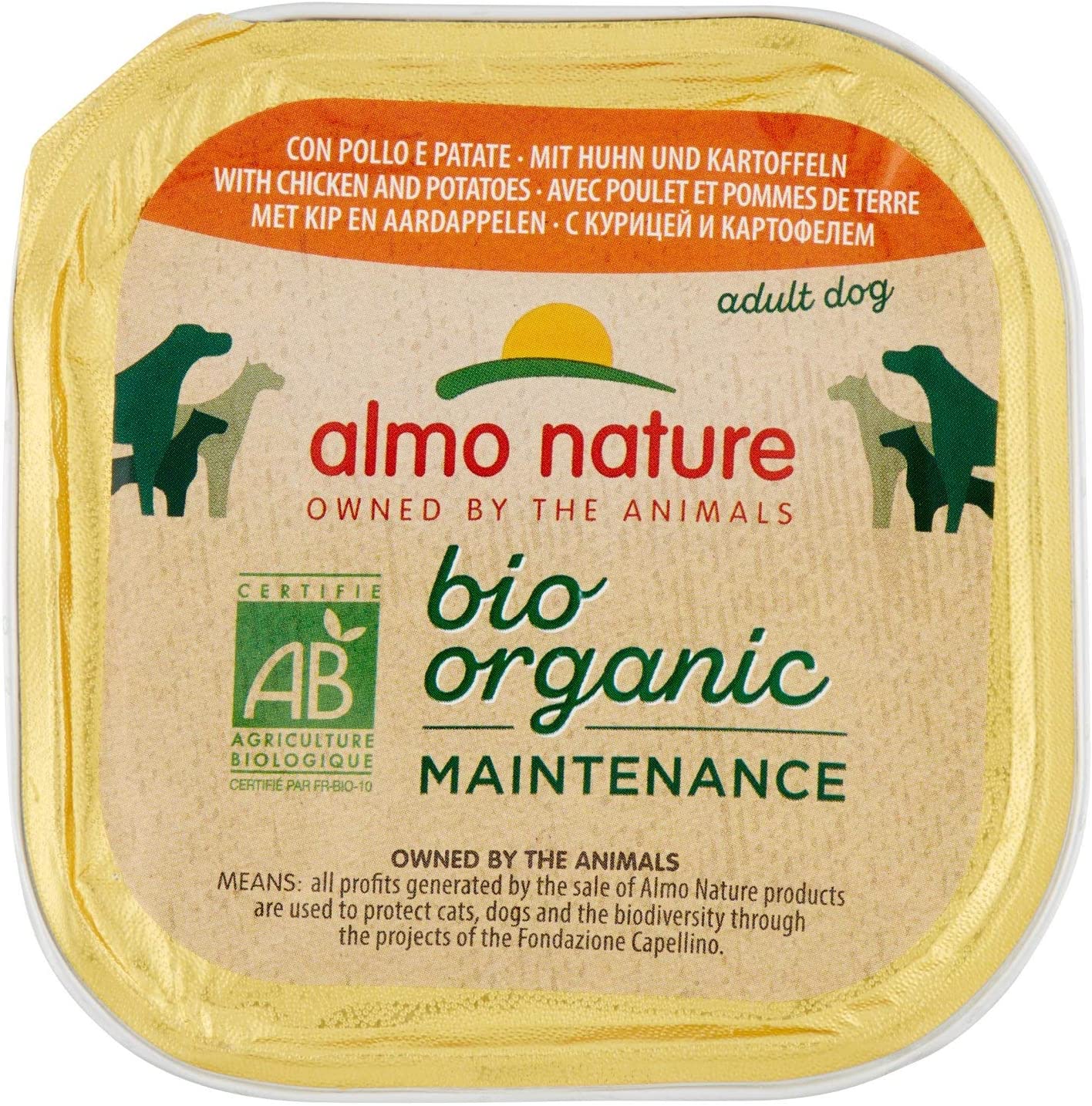 Almo Nature Bio Organic Wet Dog Food - Chicken And Potatos