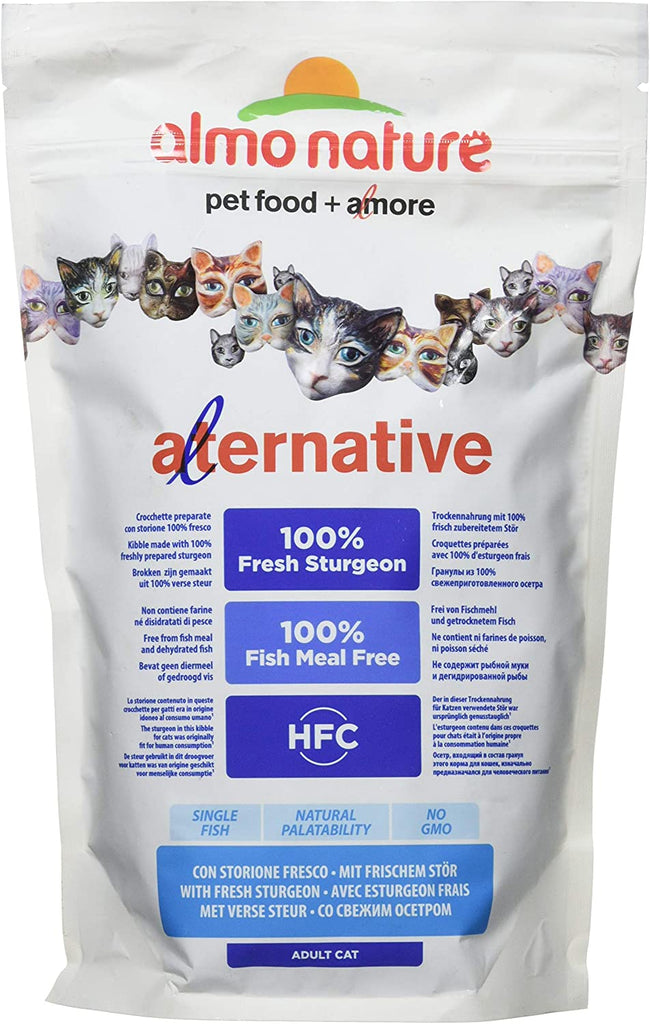 Almo Nature HFC Alternative Dry Cat Food - 100% Sturgeon And Rice