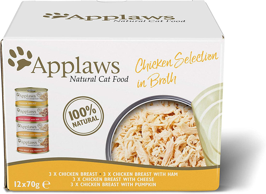 Applaws Chicken Collection Multipack 12x70g Cans Wet Cat Food