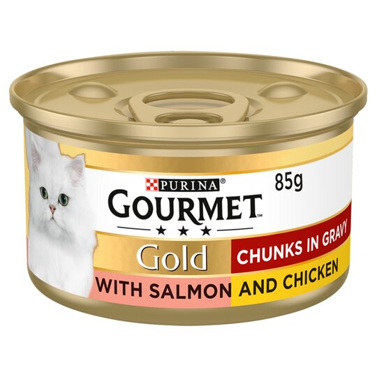 Gourmet Gold Can Salmon & Chicken Cig - 85g