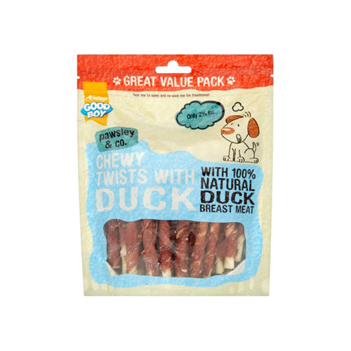 Good Boy Pawsley & Co Chewy Duck Twists Treat for Dogs 320g