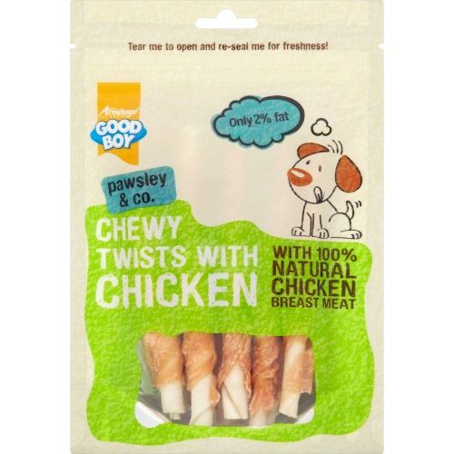 Good Boy Chewy Twisters With Real Chicken 90g