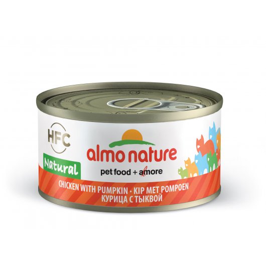 Almo Nature HFC Natural Wet Food Tins for Cats Chicken & Pumpkin
