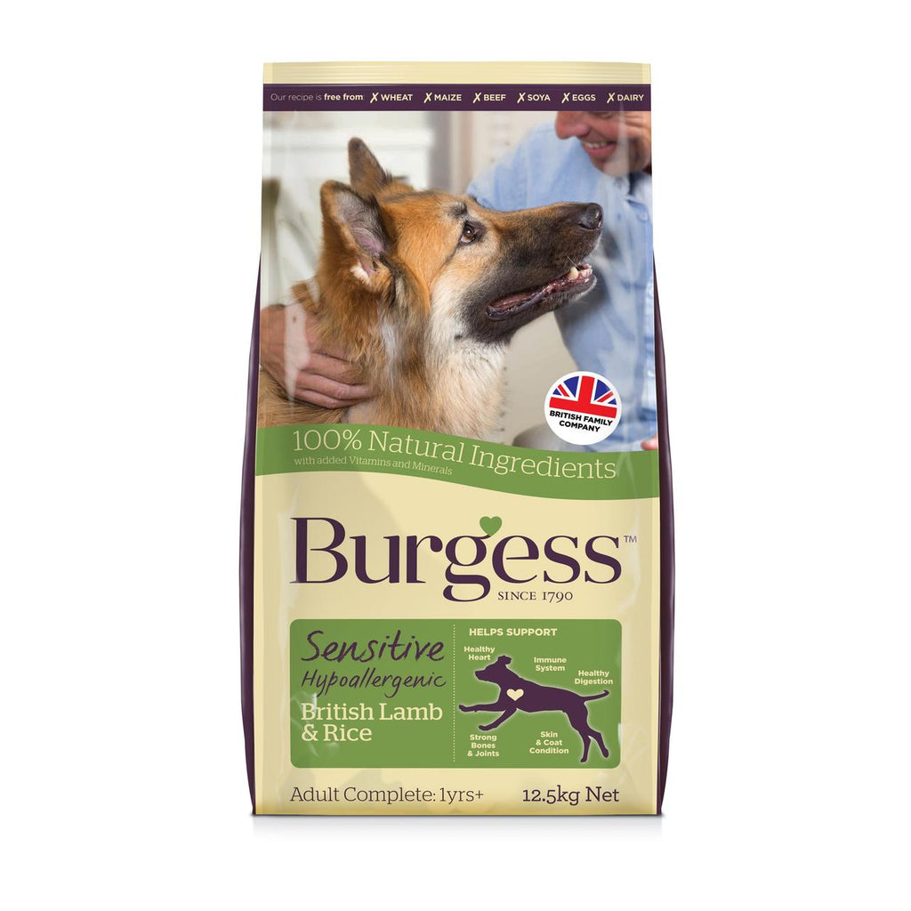 Burgess Supadog Sensitive Adult Lamb & Rice 12.5Kg