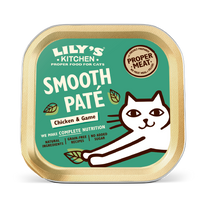 Lily's Kitchen Smooth Paté Chicken & Game Tray Wet Food for Cats - 85g