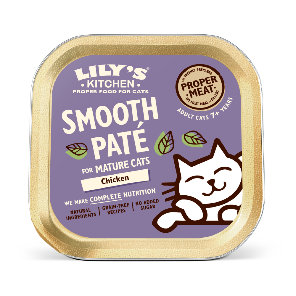 Lily's Kitchen Smooth Paté Mature Chicken Tray We Food for Cats - 85g