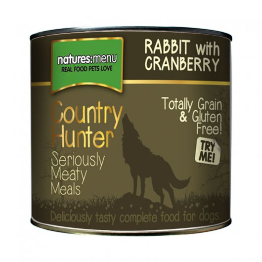 Natures Menu Country Hunter Rabbit with Cranberry Canned Food for Dogs 600g