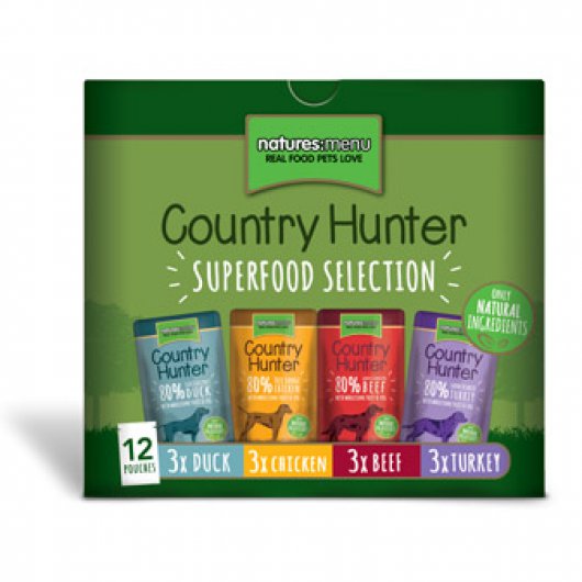 Natures Menu Country Hunter Superfood Selection Pouches for Dogs 150g