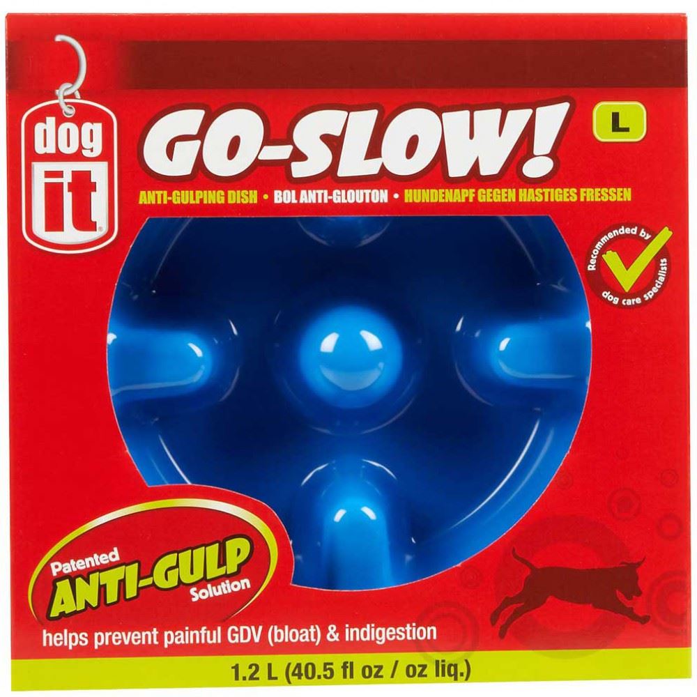 Dogit Go-Slow! Anti-Gulping Dog Dish