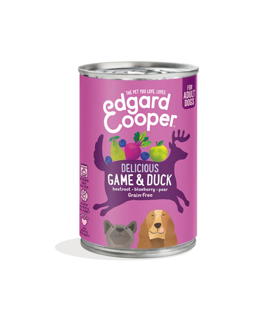 Edgard & Cooper Dog Wet Tin Game & Duck 400g