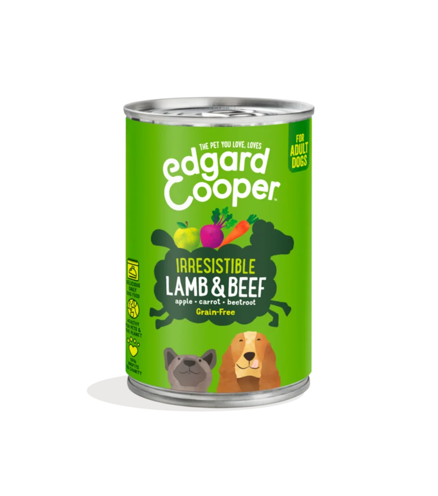Edgard & Cooper Dog Wet Tin Lamb & Beef 400g
