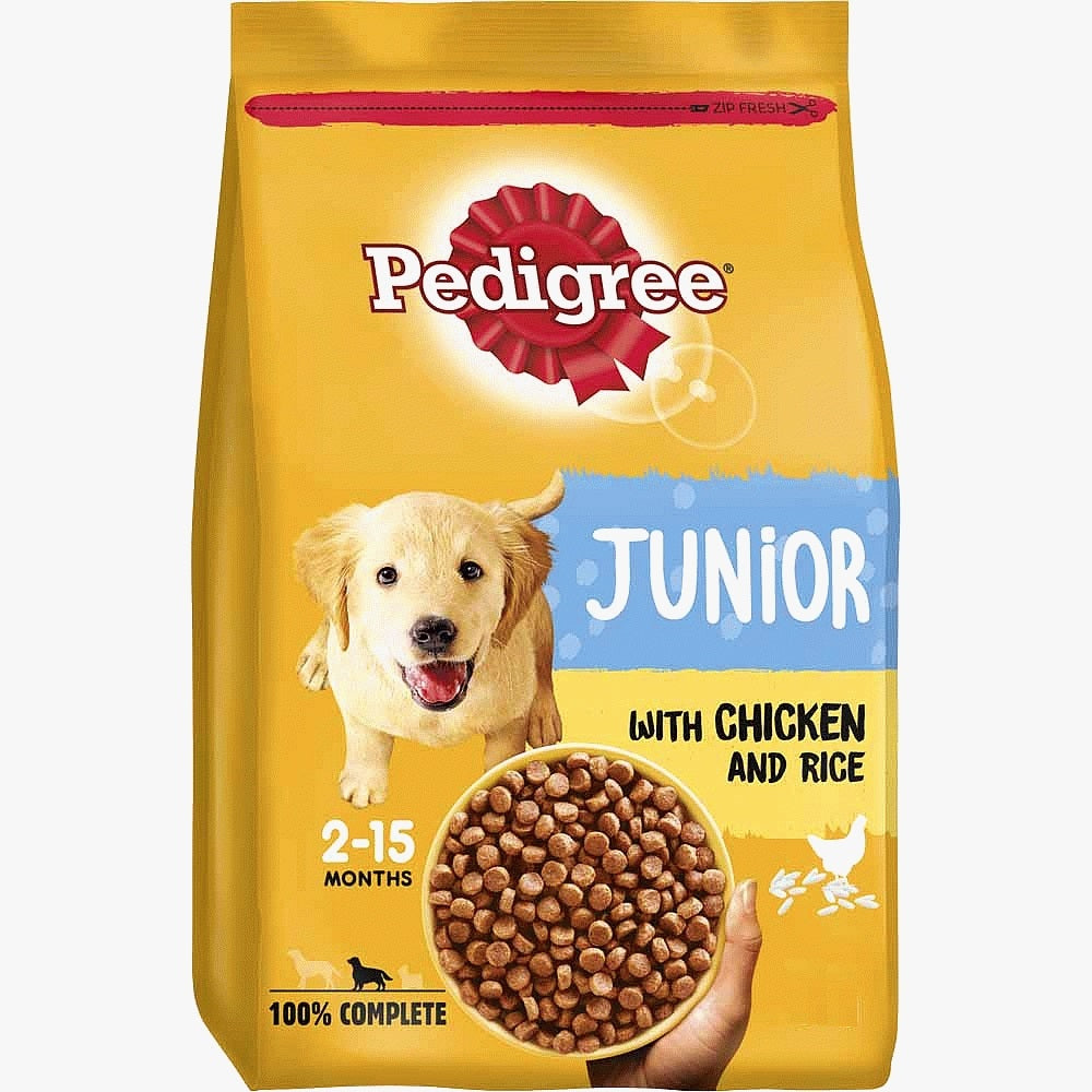 Pedigree Chicken And Rice Puppy Medium Dog Complete Dry Food