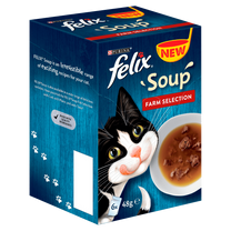 Felix Soup Farm Selection Wet Cat Food