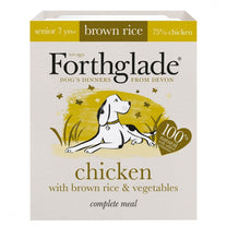 Forthglade Complete Meal Chicken with Brown Rice, & Vegetables Food for Senior Dogs - 395g