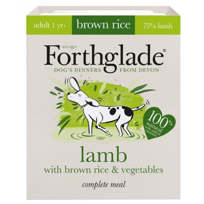 Forthglade Complete Meal Lamb with Brown Rice, & Vegetables Food for Dogs - 395g