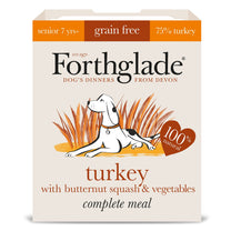 Forthglade Complete Meal Turkey with Butternut Squash, & Vegetables Food for Senior Dogs 395g