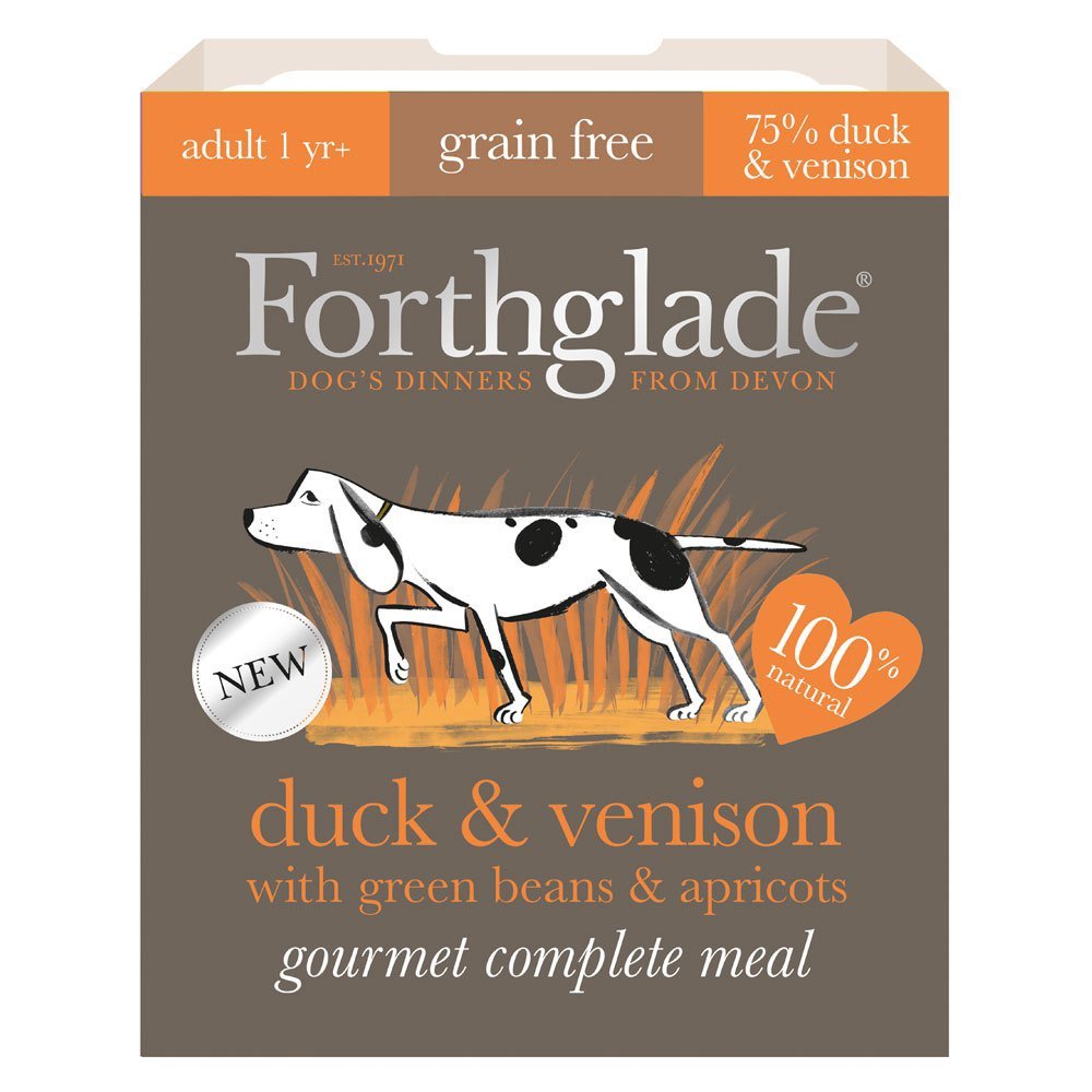 Forthglade Gourmet Grain-Free Duck & Venison Food for Dogs 395g