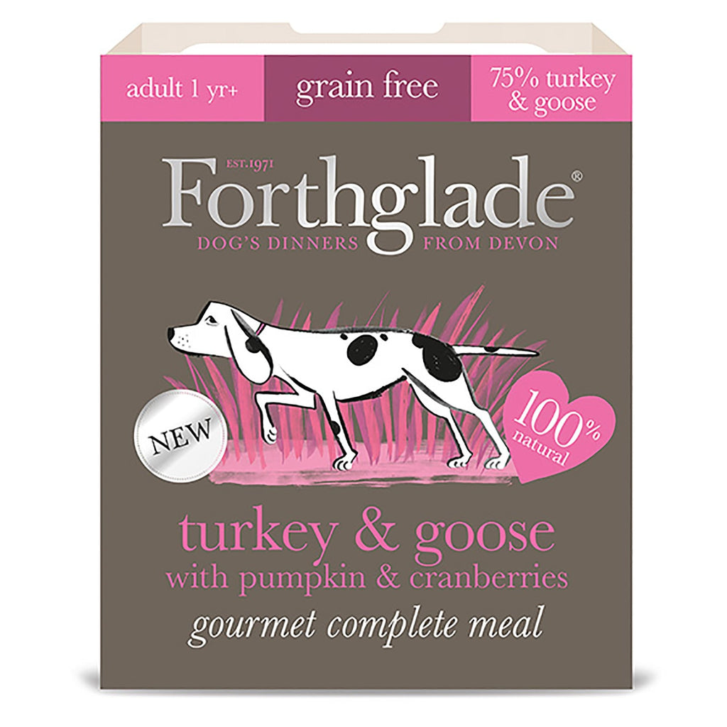 Forthglade Gourmet Grain-Free Turkey & Goose Food for Dogs 395g