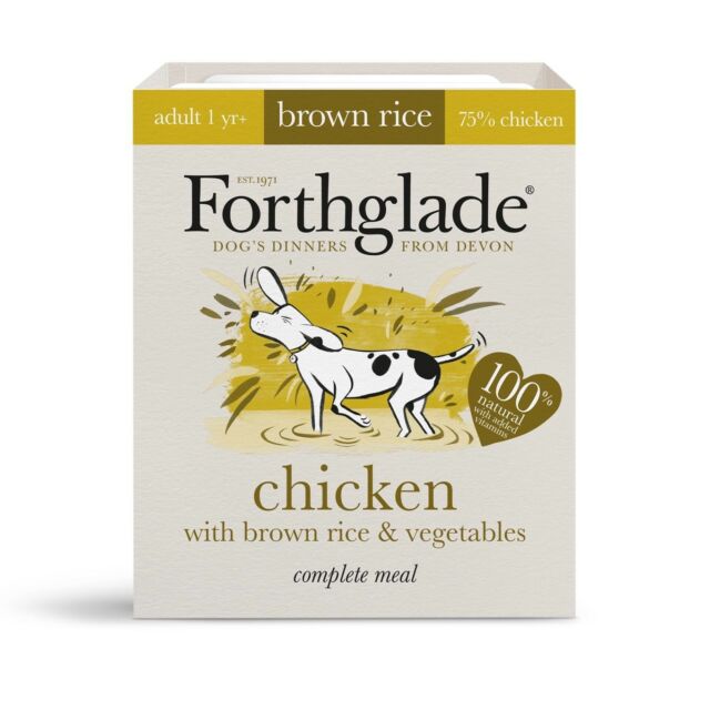 Forthglade Complete Meal Chicken, Brown Rice & Vegetables for Dogs - 395g