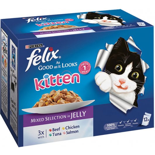 Purina Felix As Good As It Looks Mix for Kittens - 100g