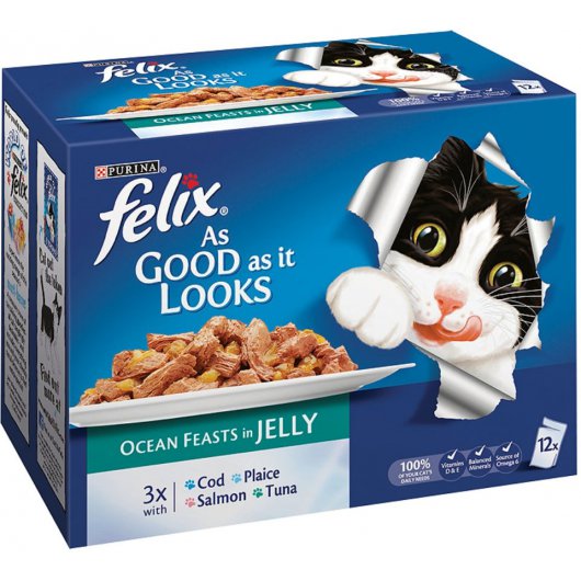 Purina Felix As Good As It Looks Ocean Feasts for Cats 100g