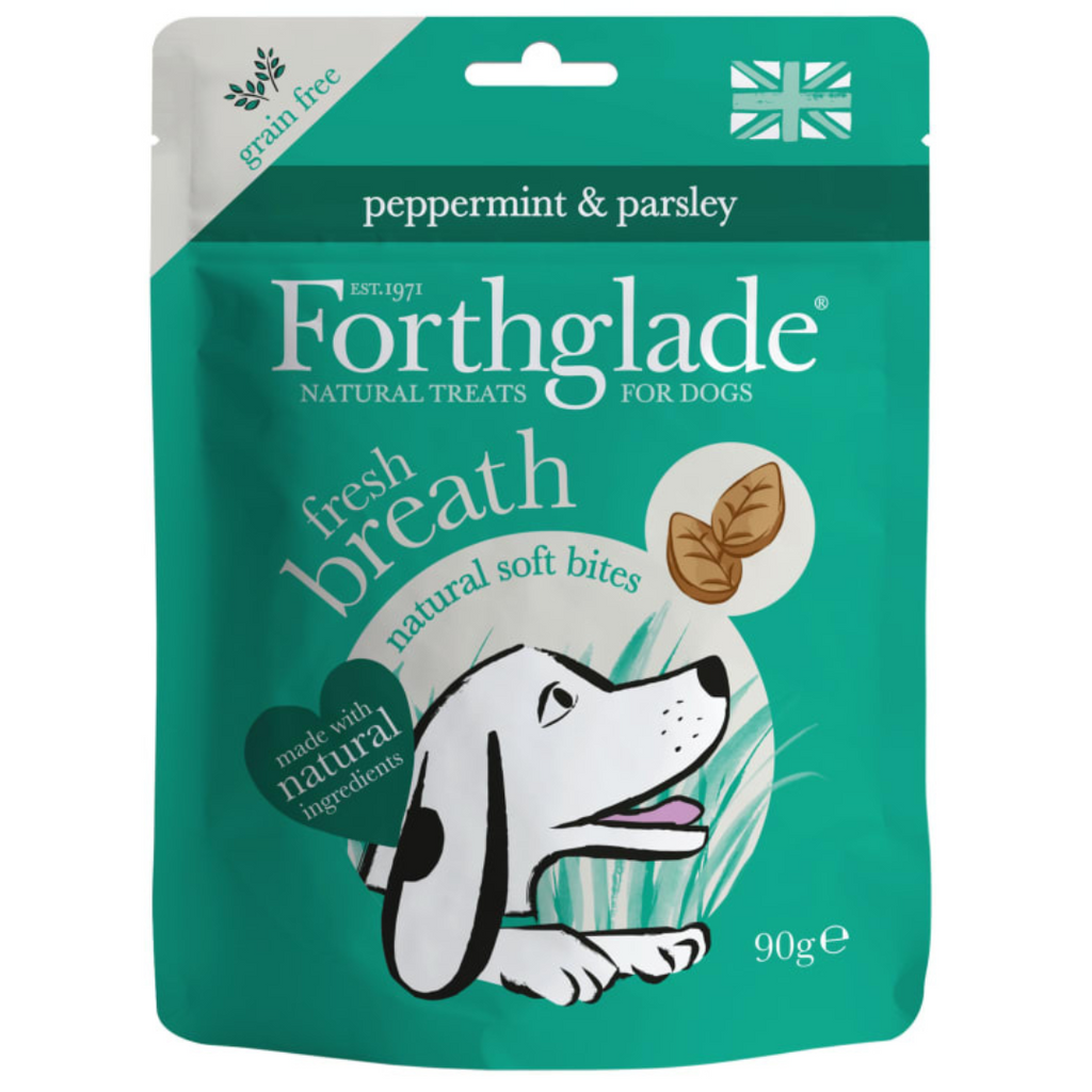 Forthglade Functional Natural Fresh Breath Soft Bite Treats for Dogs - 90g