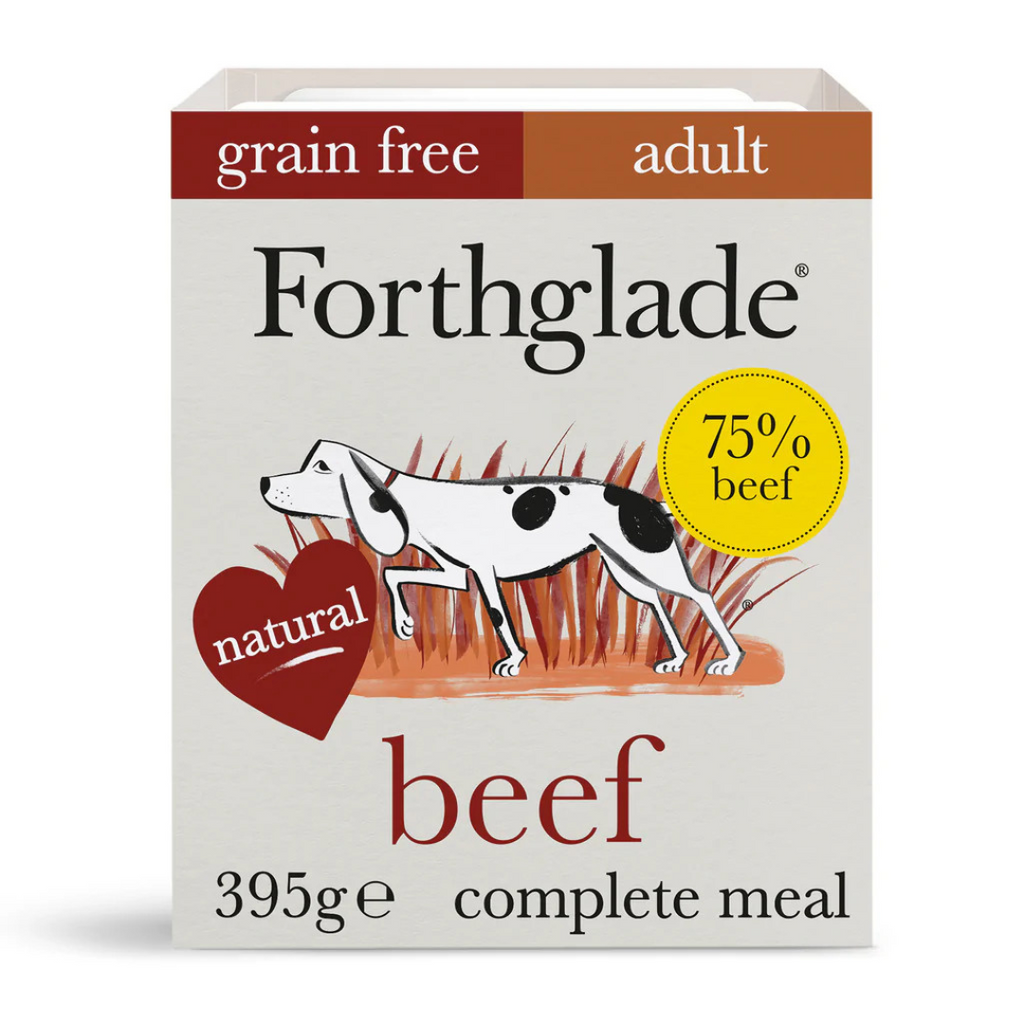 Forthglade GF Complete Beef with Sweet Potato & Veg Adult Dog Wet Food - 395g