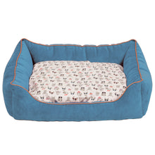M.O.P Printed Sofa Bed Blue
