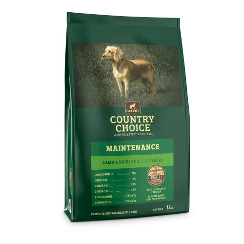 Gelert Country Choice Maintenance Lamb & Rices Dog Food
