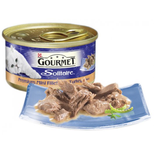 Purina Gourmet Solitaire Premium Fillets Turkey 85g