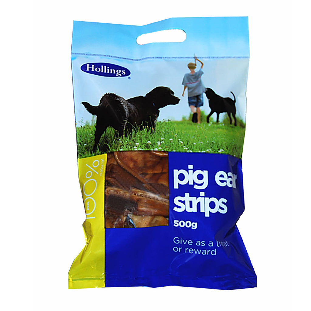 Hollings Pig Ear Strips Treats for Dogs