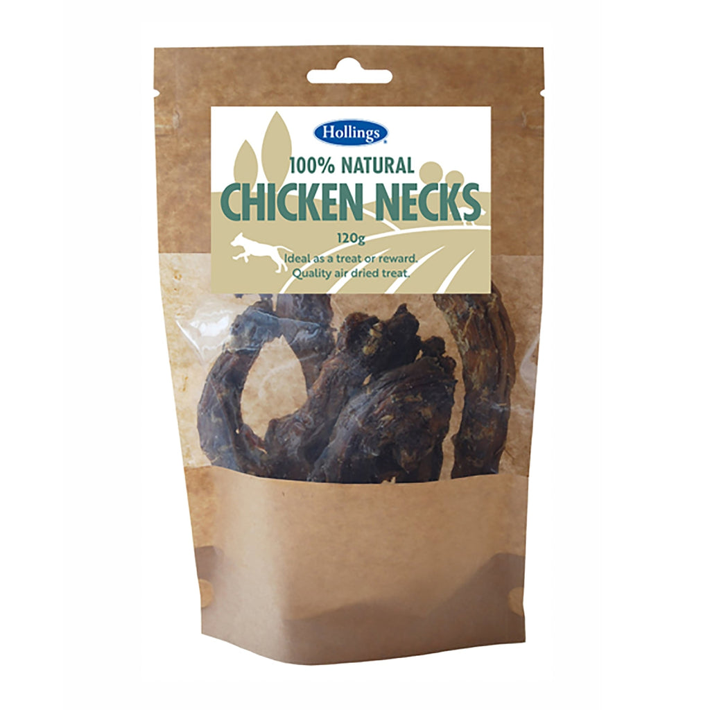 Hollings 100% Natural Chicken Necks Treats for Dogs 120g