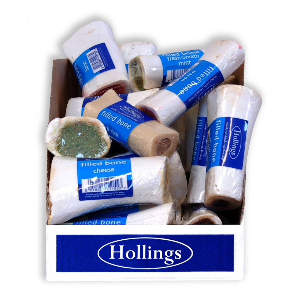 Hollings Wrapped Filled Bones Assorted Beef Treats for Dogs