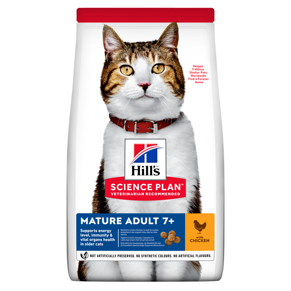 Hill's Science Plan Mature Adult Dry Cat Food Chicken Flavour
