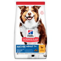 Hill's Science Plan Mature Adult Medium Dry Dog Food Chicken Flavour