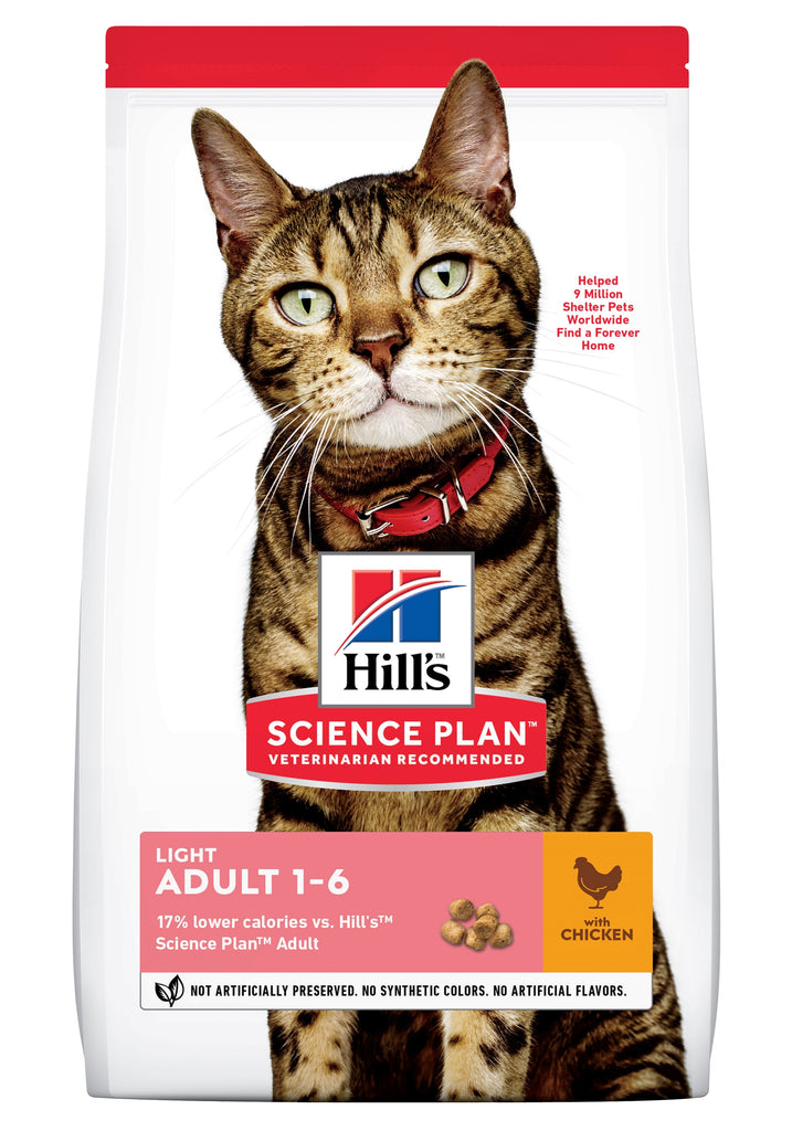 Hill's Science Plan Adult Light Dry Cat Chicken Flavour - 1.5kg