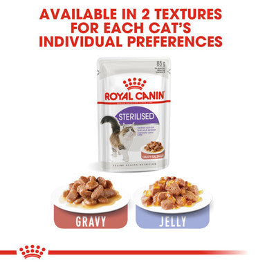 Royal Canin Sterilised Adult Wet Cat Food Gravy