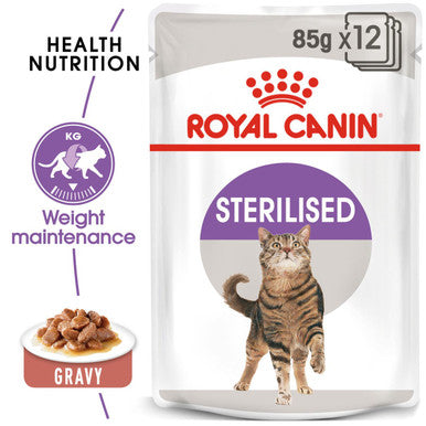 Royal Canin Sterilised Adult Wet Cat Food Gravy