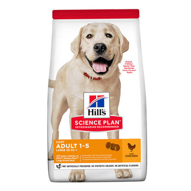 Hills Science Plan Light Large Adult 1 5 Dry Dog Food Chicken