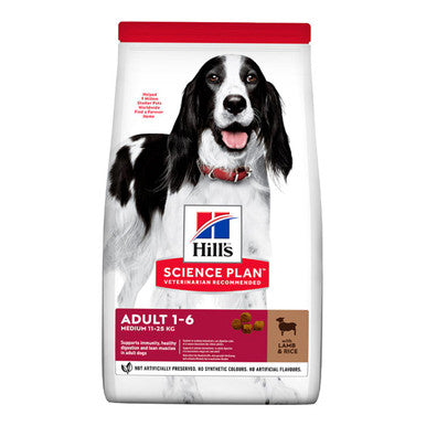 Hills Science Plan Medium Adult 1 6 Dry Dog Food Lamb Rice