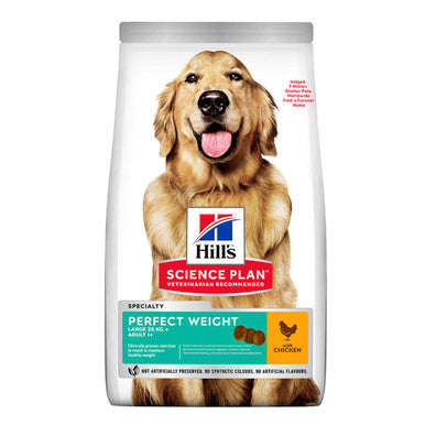 Hills Science Plan Perfect Weight Large Adult 1+ Dry Dog Food Chicken