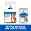 Hills Prescription Diet Derm Complete Skin Care and Food Sensitivities AdultSenior Dry Dog Food Original and Wet Food