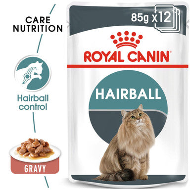 Royal Canin Intense Hairball 34 Adult Wet Cat Food Gravy