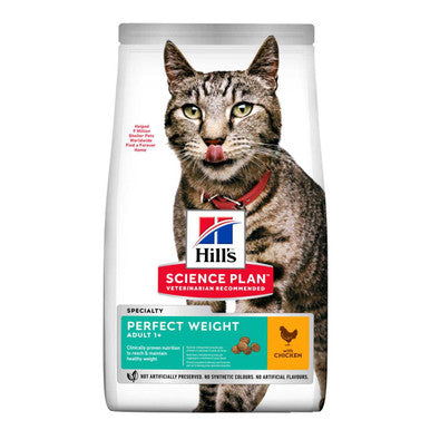 Hills Science Plan Perfect Weight Adult 1+ Years Adult Dry Cat Food Chicken