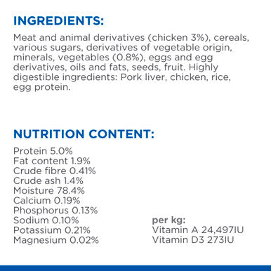 Hills Prescription Diet id Low Fat Digestive Care AdultSenior Wet Dog Food Chicken Vegetables Rice Stew 12 x 354g