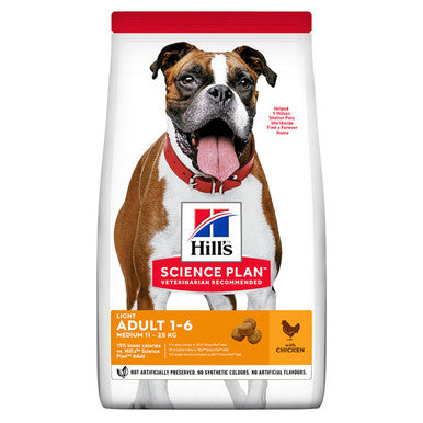 Hills Science Plan Adult Medium Chicken Light Dry Dog Food