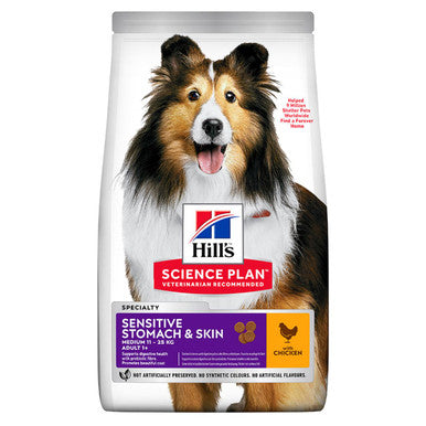 Hills Science Plan Adult Medium Sensitive Stomach Skin Chicken Dog Food