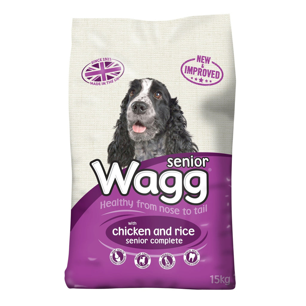 Wagg Complete Senior Chicken and Rice Dog Food 15Kg
